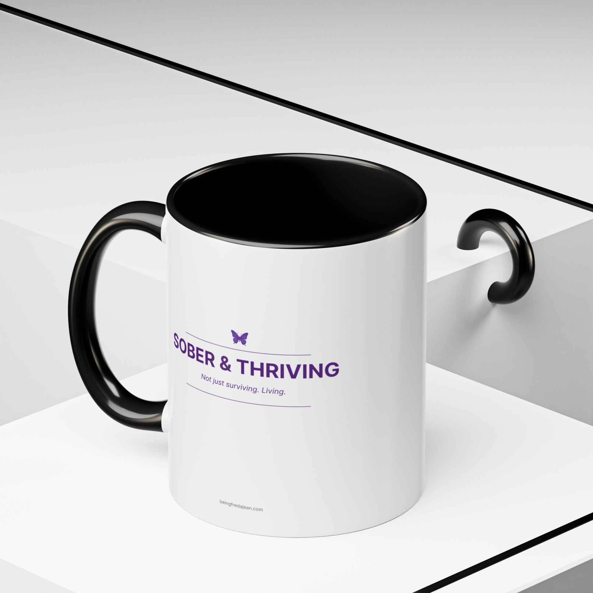 Sober & Thriving Mug | Sobriety Gift for Women | Recovery Coffee Mug