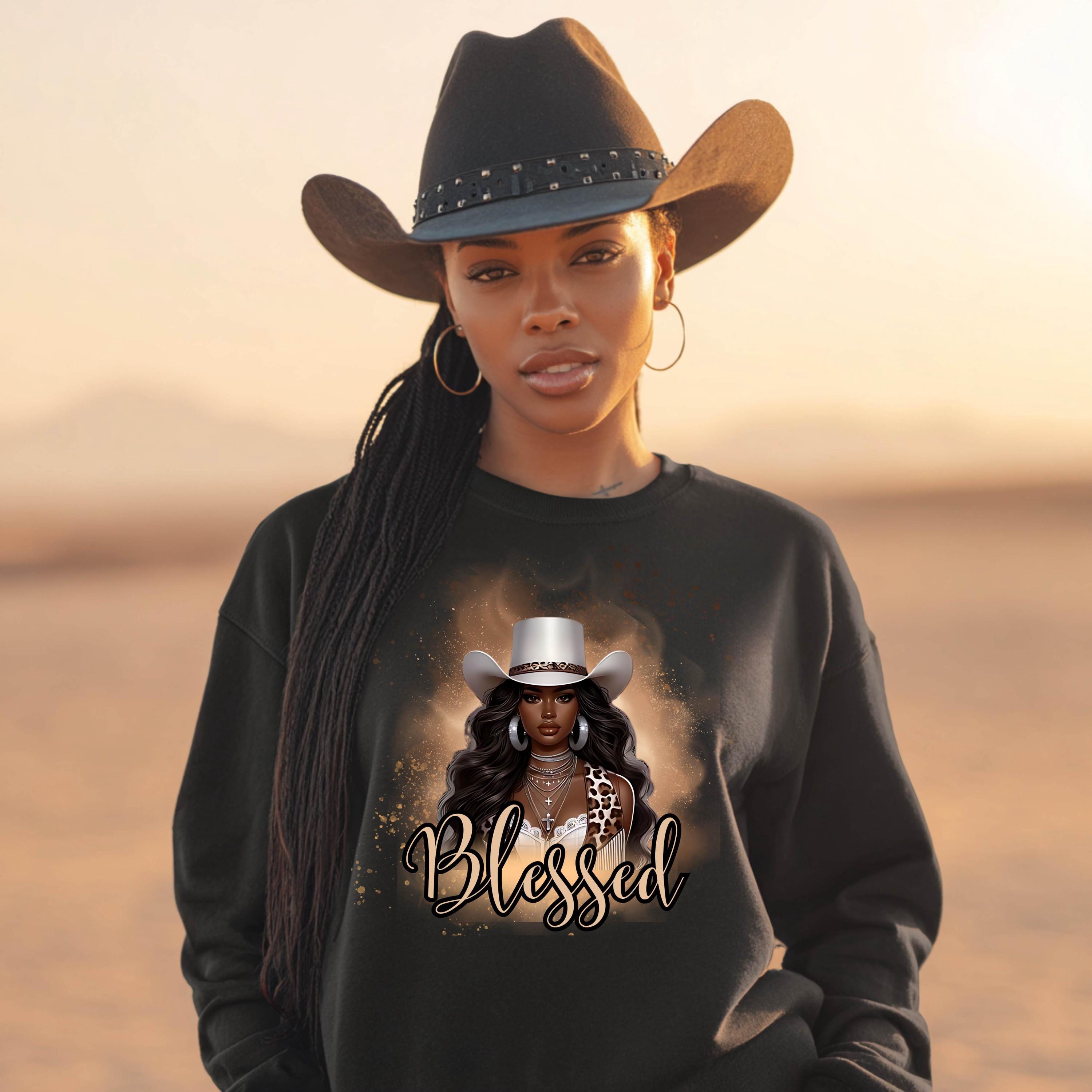 Blessed crewneck sweatshirt — Christian faith positive quote pullover
